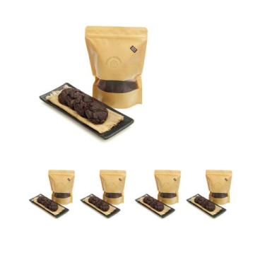 Imagem de Kit 5 Pct Cookies Biscoitos Caseiro Puro Cacau Bolacha Artesanal Sabor