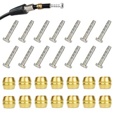 Imagem de 14 peças BH90 Brake Olive and Barb - Kit de inserção de conexão de freio de latão oliva e aço para bicicleta Shimano Mountain Bike BH90 Avid Sram Mangueira de freio a disco hidráulico BH90/BH59