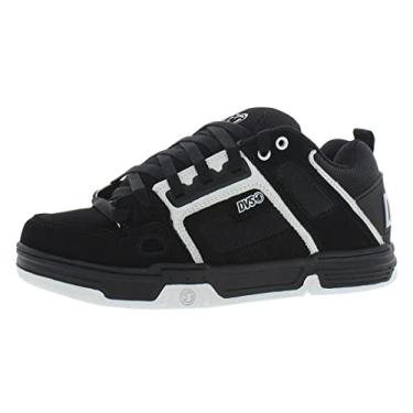 Imagem de DVS Tênis de skate masculino Comanche, preto/branco, tamanho 34, Nobuck preto/branco, 36