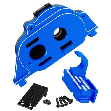 Imagem de RcarmumbWow RC Motor Mount Gear Cover Upgrades Part for 1/10 Granite 4x4 Mega550,Senton 4x4 Mega550,Typhon 4x4 Mega550,Alloy Aluminum Center Gearbox Hop-up,Navy Blue