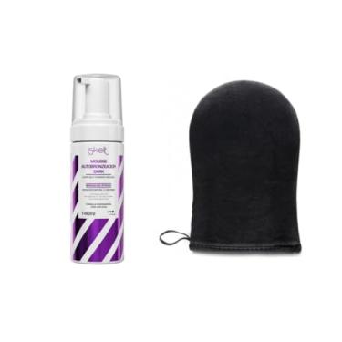 Imagem de Kit Skelt Mousse Autobronzeador Dark Red Carpet + Luva