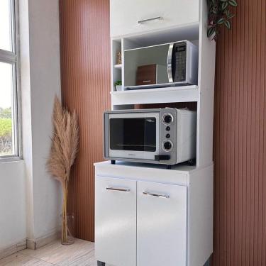 Imagem de Paneleiro Torre Quente Realeza com 3 Portas Branco