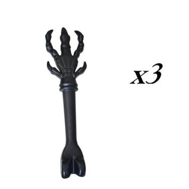 Imagem de Kit 3 Garras do mal Halloween Fantasia Preta Terror 49cm - Lynx produç