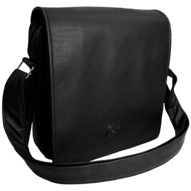 Imagem de Pasta Carteiro Bolsa Transversal Tiracolo Lateral Rafi 2034, Preto