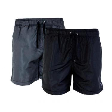 Imagem de Kit 2 Short Tactel Masculino Leve Liso Muay Thai Dia a Dia - Ragor, P,
