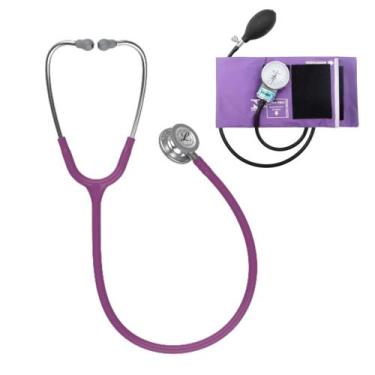 Imagem de Estetoscópio Littmann Classic lll + Esfigmomanômetro Pamed - Cores Var