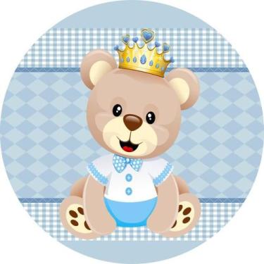 Imagem de Painel Festa Redondo C/ Elástico 1,50m Ursinho Príncipe - Fadrix