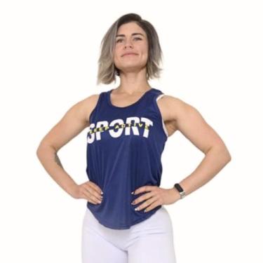 Imagem de Regata Dry Feminina Academia Tapa Bumbum Estampada Sport - FRV Moda Fi