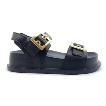 Imagem de Sandália Papete Santinelli Feminina 1550-014, 37, Preto