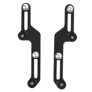 Imagem de KIMISS Ajustadores de para-brisa, kit de ajustadores de para-brisa de motocicleta CNC liga de alumínio apto para CB500X 2017‑2020(preto)