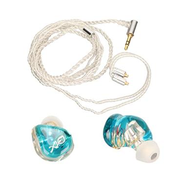 Imagem de Fones de Ouvido Com Fio Com Aph It, Cabo X Removível, Agudos Nítidos e Graves Potentes - Ideais para Amantes de Música e Profissionais (Cabo Branco)