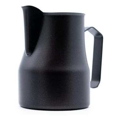 Imagem de Evergreen Coffee - Precision Latte Art Milk Pitcher | 16oz | Commercial Grade Stainless Steel | Milk Steam Frothing Jug | For Espresso Machines, Breville Espresso Machines (Black)