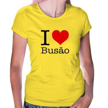 Imagem de Baby Look I love Busão - Foca na Moda, Amarelo, P