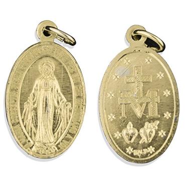 Imagem de Venerare Medalhas religiosas de alumínio Miraculous – Pacote de 25,4 cm (18 mm)