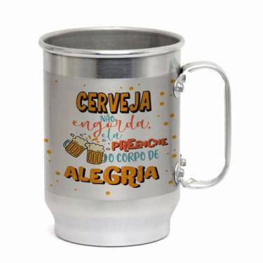 Imagem de Caneca Alumínio 600ML Tema Carnaval  Presente Criativo para a Folia - 