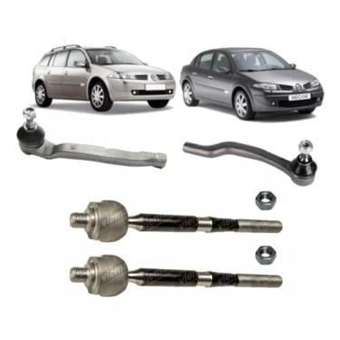 Imagem de PAR DE BARRA BRAÇO ARTICULAÇÃO AXIAL + PAR DE TERMINAL DE DIREÇÃO MEGANE GRAND TOUR 2007 A 2013