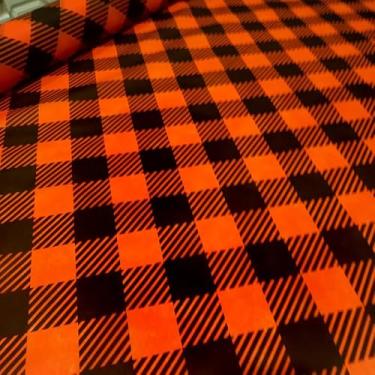 Imagem de TNT Festa Junina Xadrez Xadrezão preto E Laranja 1.00m X 1,40m