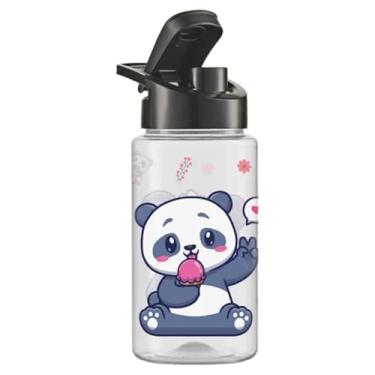 Imagem de Garrafinha De Água Squeeze Infantil 500ml Escola Viagem (Panda)
