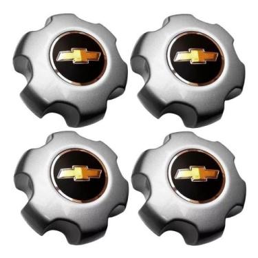 Imagem de Kit Jogo Calota Centro Roda S10 Lt Ltz 2012 2013 2014 2015 2016 - NoBr