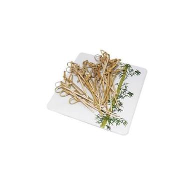 Imagem de Kit 500 Espetinho De Bambú Nó 7 Cm Petiscos Festa Eventos - Kuni