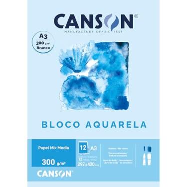 Imagem de Bloco aquarela A3 300g com 12 folhas Canson
