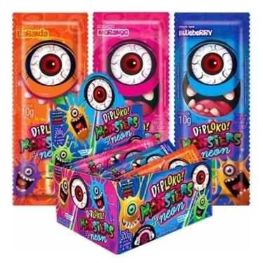 Imagem de Pirulito Dipiloko Olho Monster 10g - 30 Um