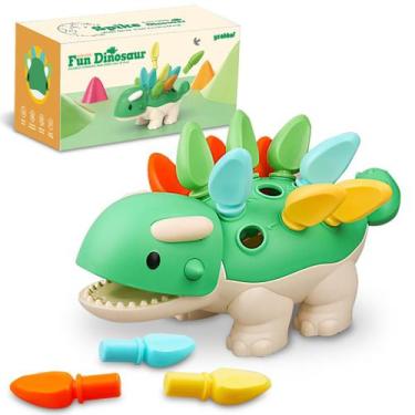 Imagem de Dinossauro Montessori infantil Toy Yeahbof de 1 a 4 anos sensorial