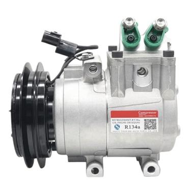 Imagem de Compressor de ar condicionado automotivo HS-15 compatível com Kia Bongo K2500 K2700 K3000 / Hyundai Porter 97701-4e500 977014B201 F500-QCVBA-02 F500-QCVBA-10