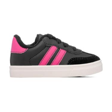 Imagem de Tenis Infantil Casual Recortes Menina My Funfy Kids 340A (Preto, BR, Criança de 4 a 8 anos, Numérico, 31)