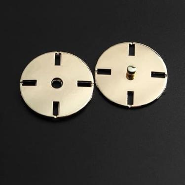 Imagem de 10pcs Metal Coealed Botões Floco De Neve Oco Casaco Blusão Jaqueta Liga Invisível Snap Botões