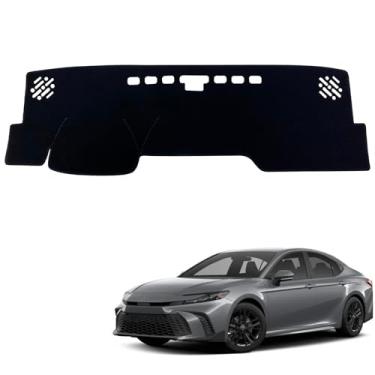 Imagem de KEEGTBOX Capa de painel de painel interior console central protetor de raios UV compatível com Toyota Camry LE SE (sem HUD) 2025 2026 acima tapete de placa de painel acessórios de carpete (sem HUD)