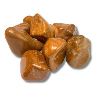 Imagem de Jaspe Amarela Pedra Rolada 200 Gr Paz Interior Store