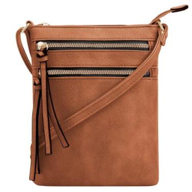 Imagem de Bolsa tiracolo DELUXITY Functional Multi Pocket Cognac