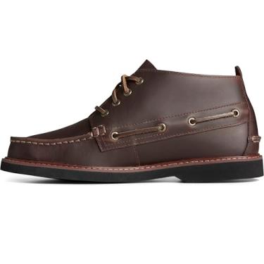 Imagem de Sperry Tênis masculino autêntico original Chukka com sola dupla, Marrom, 10