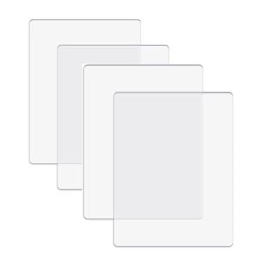 Imagem de 2 peças de tapetes de corte de acrílico transparente para máquina de corte, placa de plástico transparente - placa de corte para cortar matrizes/cortador de papel/máquina de corte - Alinacutle