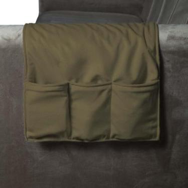 Imagem de Porta Controle Em Tecido Suede Para Sofá Herrero, Cappuccino