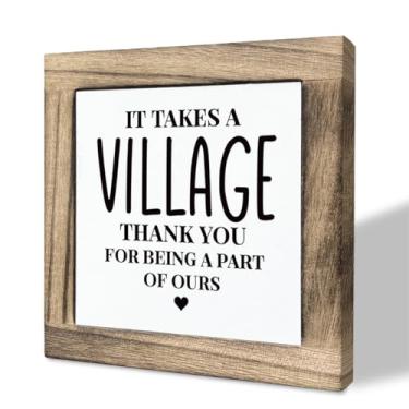 Imagem de Gkwa Presentes Para Decoração De Mesa, Com Placas Madeira, Placa Frases Agradecimento, Presente Cuidador Crianças, Mesa Agradecimento Babá, Faça Parte Da Nossa