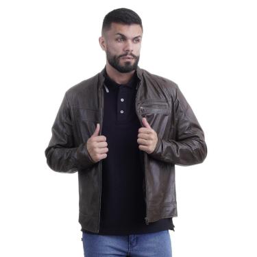 Imagem de JAQUETA MASCULINA COURO TEXAS FARM - PM120PM - MARROM-Masculino