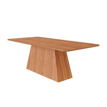 Imagem de Mesa de Jantar Retangular com Tampo MDF Helena Cinamomo 210 cm