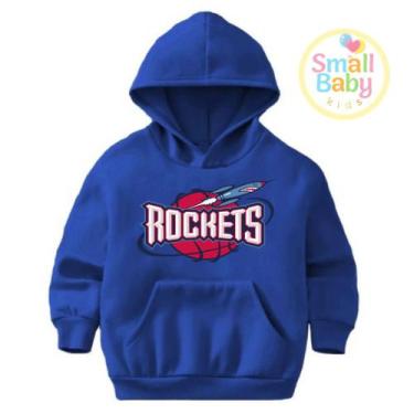 Imagem de Blusa Moletom Infantil Unissex Times de Basquete USA Houston Rockets -