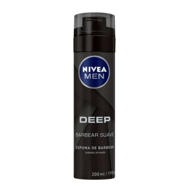 Imagem de Espuma De Barbear Nivea Deep Black 200ml