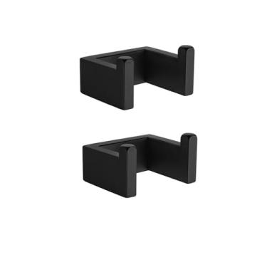 Imagem de Conjunto de banheiro de aço inoxidável - Suporte para toalhas de parede, suporte para papel higiênico e gancho para roupão | Acessórios de 3 peças, 2 ganchos