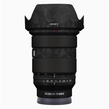 Imagem de Mebont Adesivo adesivo para câmera Sony FE24-70F2.8GMII 3M material adesivo impermeável protetor de câmera triângulo nórdico preto