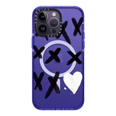 Imagem de Casetify Capa Impact para iPhone 14 Pro Max compatível com Magsafe - Xo Kisses - Peri Purple Re