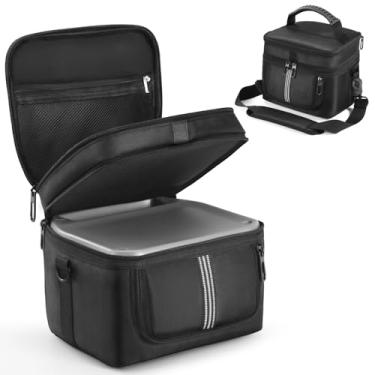 Imagem de HUAYUWA Estojo de transporte compatível com ECOFLOW RIVER 2/2Pro/2Max/3/3Plus/DELTA 2/3Plus, estação de energia portátil e bolsa de armazenamento de ombro para acessórios (para RIVER 2)