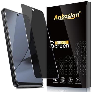 Imagem de Anbzsign Pacote com 2 protetores de tela de vidro temperado BLU Bold K10//BLU G54, película privada antiespião 9H, antiarranhões, compatível com capas