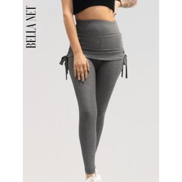 Imagem de Calça Legging Esportiva Academia Yoga Cintura Alta Saia Tapa Bumbum Ca