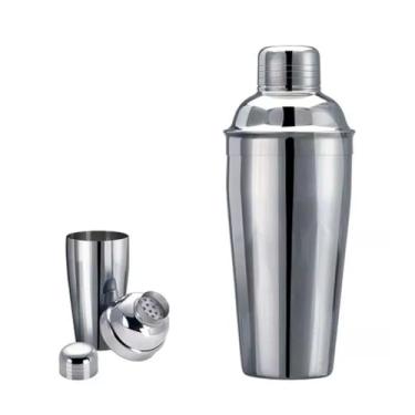 Imagem de Coqueteleira Inox 750ml com Peneira e Dosador – Elegância e Praticidade para Seus Drinks