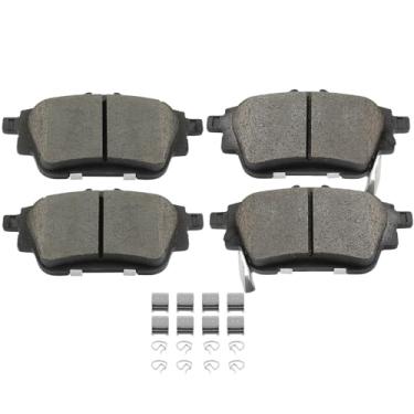 Imagem de SCITOO D2306 Conjuntos de pastilhas de freio traseiras de cerâmica com substituição de ferragens para Nissan para Sentra 2020-2023