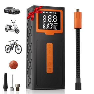 Imagem de Flla Inflador De Pneus Sem Fio Flla, Bomba Ar 150 Psi, Bateria Resistente A Temperaturas Extremas (-40 °F 158 °F), Compressor Portátil Com Desligamento Automático Para Carro, Bicicleta, Motocicleta,